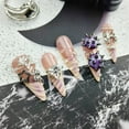 thumbnail image 2 of Artisan-Made Colorful Y2K Garbage Punk Fake Nails - Original Design Spiked & Star Press-Ons, Edgy Cute Decorative Nails for Fun Parties, Shimmer Retro Vibe Handcrafted Nail Sets, 2 of 10