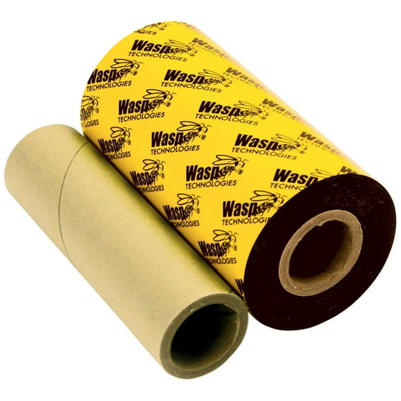Wasp WPR General Purpose Wax/Resin Barcode Label Ribbon for WPL305/606 Printers 820' Length x 4.33"" Width