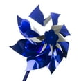 thumbnail image 3 of Muka 100 Pcs Blue Mylar Pinwheel 12" Height, NO EXCUSE FOR CHILD ABUSE Mylar Pinwheel, 7 Inch Dia 100% Recyclable, 3 of 5