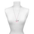 thumbnail image 3 of Delight Jewelry Silvertone Winged Shoe - Mascot - Hot Pink Heart Nurse Strong Zoe Necklace, 3 of 4