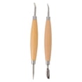 thumbnail image 1 of FRCOLOR Sculpting Tools 2pcs Pottery Sculpting Tools Set Clay Modelling Tools Pottery Sculpture Tools,6.3"X0.59"X0.59", 1 of 5
