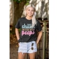 thumbnail image 4 of Cute Easter Chillin With My Peeps Women's Graphic T Shirt Tees Brisco Brands S, 4 of 5