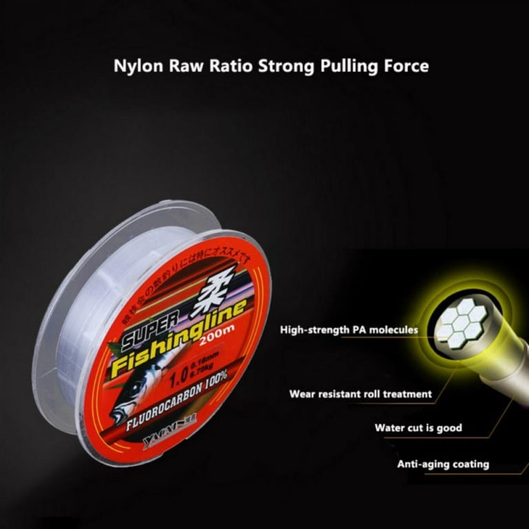 200m/219 YD Monofilament Fishing Line-Strong and Abrasion