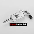 thumbnail image 2 of 20Pcs 5 Inch Stainless Steel Spring Loaded Latch Pin Barrel Bolt 2mm Thickened Door Lock Brushed, 2 of 5