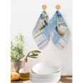 thumbnail image 2 of Blue Coastal Starfish Kitchen Dish Towels for Drying Dishes Set of 2, Vintage Wooden Nautical Coral Summer Waffle Weave Microfiber Hand Tea Bathroom Towels Quick Dry & Absorbent Towel 12x12, 2 of 7