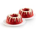 thumbnail image 5 of Lekue Double Savarin Bundt pan, Red, 5 of 7