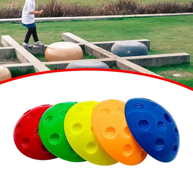 BELOVING 5 Pieces Balance Stepping Stones Step Toys Diameter 20cm Kids Balance Blocks