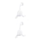 thumbnail image 1 of Inteprter Soporte para cabezal de ducha Ventosa de plástico Soporte para cabezal de ducha 360° ajustable Blanco 2Conjunto, 1 of 6