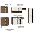 thumbnail image 3 of Cocina Integral Madesa Emilly 293cm Marrón/Blanco Madesa Emilly Cocina Integral Mueble de Cocina, 3 of 9