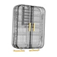 thumbnail image 3 of KLKCMS Jewelry Holder Organizer Display Jewelry Box for Anklets Cufflinks Necklaces Gray, 3 of 9