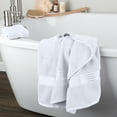 thumbnail image 5 of Lavish Home 6 Piece Towel Set - 625GSM Cotton Bathroom Accessories (White), 5 of 6