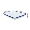 thumbnail image 2 of OULII Elegant White Enamel Serving Tray for Food Presentation, 1-Pack Kitchen Platter, 2 of 8