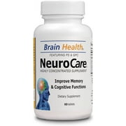 Neuro Care Nootropic Brain Health Supplement, Highly Concentrated Memory Booster Enhanced Mental Focus, Cognition, Memory, Concentration and Clarity, 100% Natural Dietary Supplement - 60 Tablets
