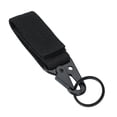 thumbnail image 3 of Hebilla de nailon para colgar al aire libre, multifuncional, para montañismo, escalada, camping, accesorio, mosquetón, llavero, color negro, 3 of 14