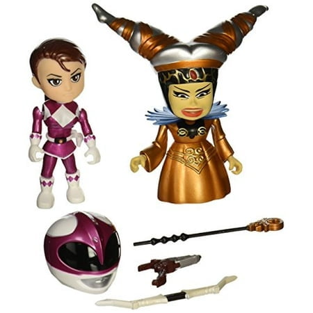 Mighty Morpin Power Rangers 3 Inch Action Figure Metallic 2-Pack Series Exclusive - Pink Ranger vs Rita SDCC 2015