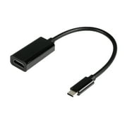 onn 6 USB-C to HDMI Adapter, Black