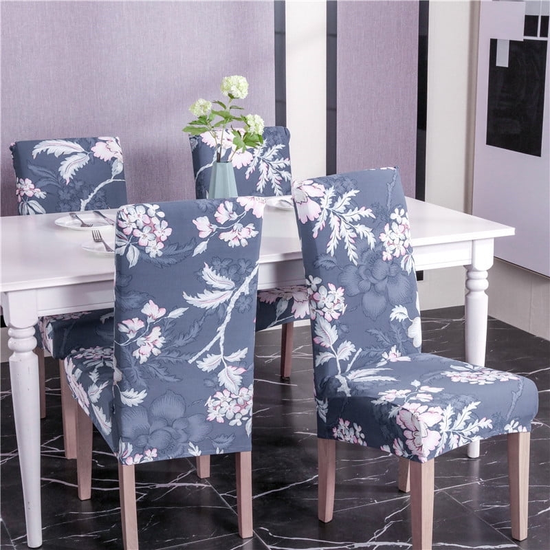 1Pcs Stretch Removable Washable Dining Chair Cover Seat Protector Short