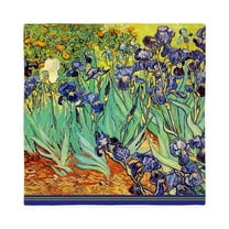 CafePress - Van Gogh Irises Purple Floral Queen Duvet Cover - Queen Duvet