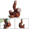thumbnail image 2 of Figura de animal salvaje de plástico con forma de perezoso realista HUOGUO, paquete de 2, 2 of 5