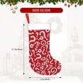thumbnail image 4 of Salouo Question Marks1 Print Christmas Stockings,Large Xmas Stocking Set of 1 Holiday and Farmhouse Stocking for Christmas Holiday Party Decoration(17.7*11 Inch), 4 of 7