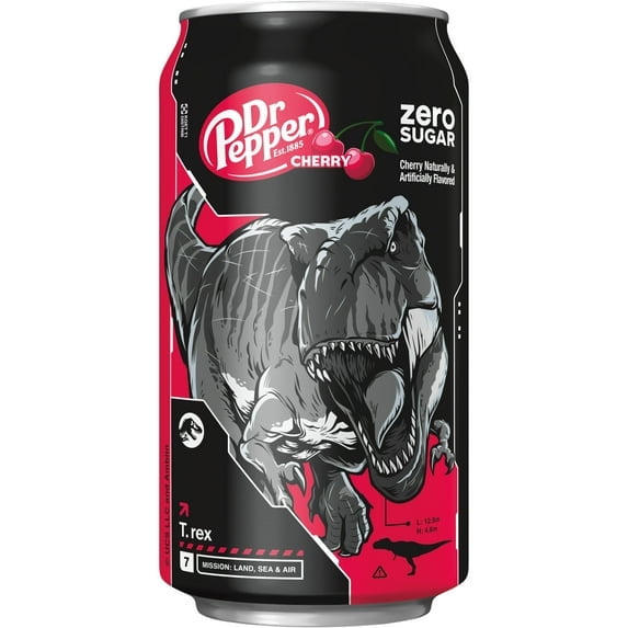 Dr Pepper Blackberry Zero Sugar Soda Pop, 12 fl oz, 12 Pack Cans