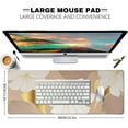 thumbnail image 2 of Large Mouse Desk Pad, Gold Flower Line Arts Mouse Pad Mat, Luxury Lotus Mousepad with Designs, Keyboard Mouse Mat Gold Flower Line Art, 2 of 5