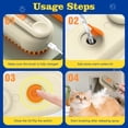 thumbnail image 3 of Xekoro Cat Steam Brush for Shedding with Foldable Handle 4 in 1 Rechargeable Steam Brush for Cats and Dogs,Haired Pets Defur Comb for Cats Pet Spray Grooming Tool for Hair Removal & Massage, 3 of 7