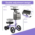 thumbnail image 5 of COSYWILL Steerable Knee Scooter,Economy Knee Walker,All Terrain Foldable Medical Scooter for Foot Injuries Crutches Alternative,Purple, 5 of 7