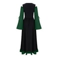 thumbnail image 3 of Hvot&aat Womens Victorian Dress Cold Shoulder Vintage Laceup Medieval Witch Floor Lenght Dresses Renaissance Costumes, 3 of 5