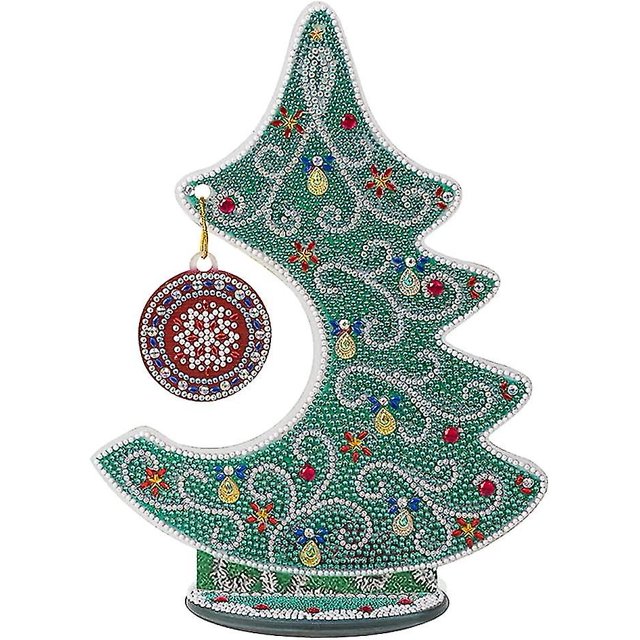 Dcoration De Noel Art Sapin De Noel, Diamond Painting Ornements Cristal D'arbre Noel, Bricolage Cadeau Noel Dcoration Pour Enfants Et Adultes 24x30cm ZefeiWu 8390613054920