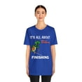 thumbnail image 2 of Amputee Humor TShirt “Turtle Finish Line V1” Crew Neck Funny Shirt, 2 of 5