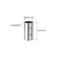 thumbnail image 2 of Uxcell 4Pack 2-Way 40mm 202 Stainless Steel Straight Pipe Fitting Connector for 1" OD, 2 of 5