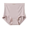 thumbnail image 1 of Ropa interior de cintura alta con control de abdomen para mujer, bragas invisibles sin costuras de talla grande, bragas suaves de cobertura completa para mujer, 1 of 8