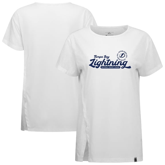 Women's Levelwear  White Tampa Bay Lightning Influx Monument T-Shirt