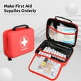 thumbnail image 3 of Waterproof First Aid Kit, Compact EVA First Aid Case Designed for Family Emergency Care, Travel, Outdoor, Home, Office, Camping, Hiking, Car, 3 of 9