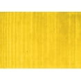 thumbnail image 1 of Ahgly Company Machine Washable Indoor Rectangle Solid Yellow Modern Area Rugs, 2' x 5', 1 of 4