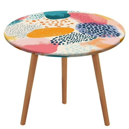 

Bohemian Mandala (81) Pattern Round Tablecloth Waterproof Elastic Table Clothes for Dining Table Cute Desk Decor Protector Cover