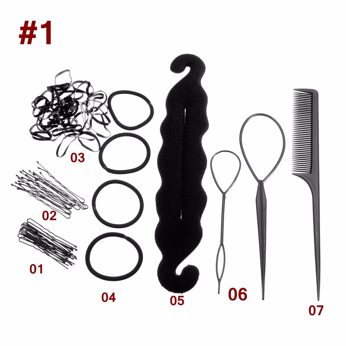 Styling Hair Clips Bun Maker Braid Roller Twist Ponytail Tool Hair