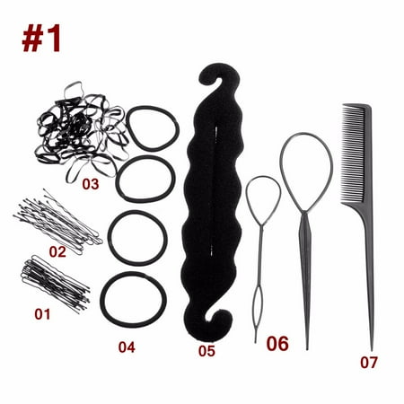 Styling Hair Clips Bun Maker Braid Roller Twist Ponytail Tool Hair