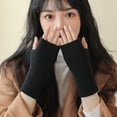 thumbnail image 6 of SharkTRUE Women Arm Warmers, Sleeve Fingerless Gloves Mittens with Thumb Hole for Ladies, 6 of 10