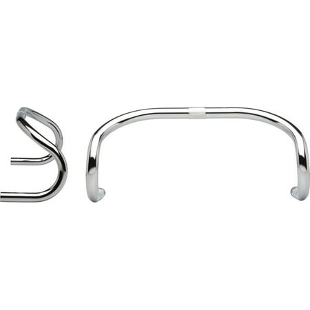 Nitto Track Handlebars - Nitto Track Handlebar: 42cm Width 25.4mm Bar Clamp 170mm Drop 108mm Reach Chromoly Silver