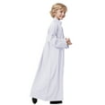 thumbnail image 5 of Zhuashum Onesies 13-14 Years Arabic Thobe Thobe Long Sleeve Crew Robe National Embroidered Robe Set Cute Playsuit White, 5 of 6