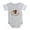 Heather Gray, variant on - Organized As A Squirrel - Cute Infant Baby Football Bodysuit