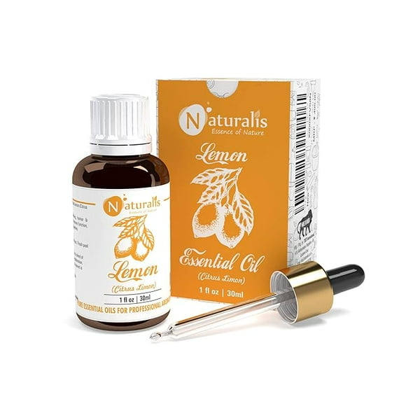 Naturalis Essence of Nature Cold Pressed Lemon Essential Oil 100% Pure, Natural Aromatherapy and Massage - 30ml