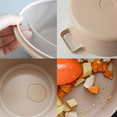 thumbnail image 4 of FIKA Kitchen Nonstick 1.58QT Low Stock Pot with Lid, Healthy Cooking Non Stick Casserole, Induction Compatible Cookware, Stew, Soup, Noodle, Ramen, Made in Korea ( 8.7" / 22cm), 4 of 8