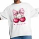 thumbnail image 5 of Camisetas informales de manga corta con lazo de cereza para hombre, camisetas gráficas para el Día de San Valentín, 5 of 8