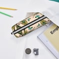 thumbnail image 6 of Fotbe Butterflies And Peacock Feathers Pattern Leather Pencil Case, Pencil Pouch with Durable Zipper, Compact and Stylish Organizer for Stationery, Art Supplies, Travel Essentials, 6 of 7