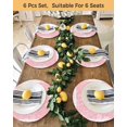 thumbnail image 4 of 13 Inch Round Placemats Set of 4, Snowflakes Christmas Non Slip Heat Insulation PP Table Mats, Pink Xmas Winter Vintage Washable Place Mats for Kitchen Dining Party Table Decor, 4 of 7