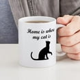 thumbnail image 4 of CafePress - Home Is Where My Cat Is Mugs - 11 oz Ceramic Mug - Novelty Coffee Tea Cup, 4 of 4