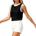 thumbnail image 3 of Tank Tops Women Sleeveless Crew Neck Fitted Basic Tank Tops Spring Clothes Women's Clothing, 3 of 8